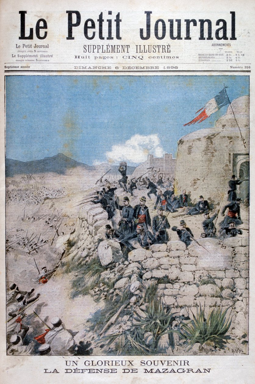 Mazagran savunması, Cezayir, 1896 by Henri Meyer