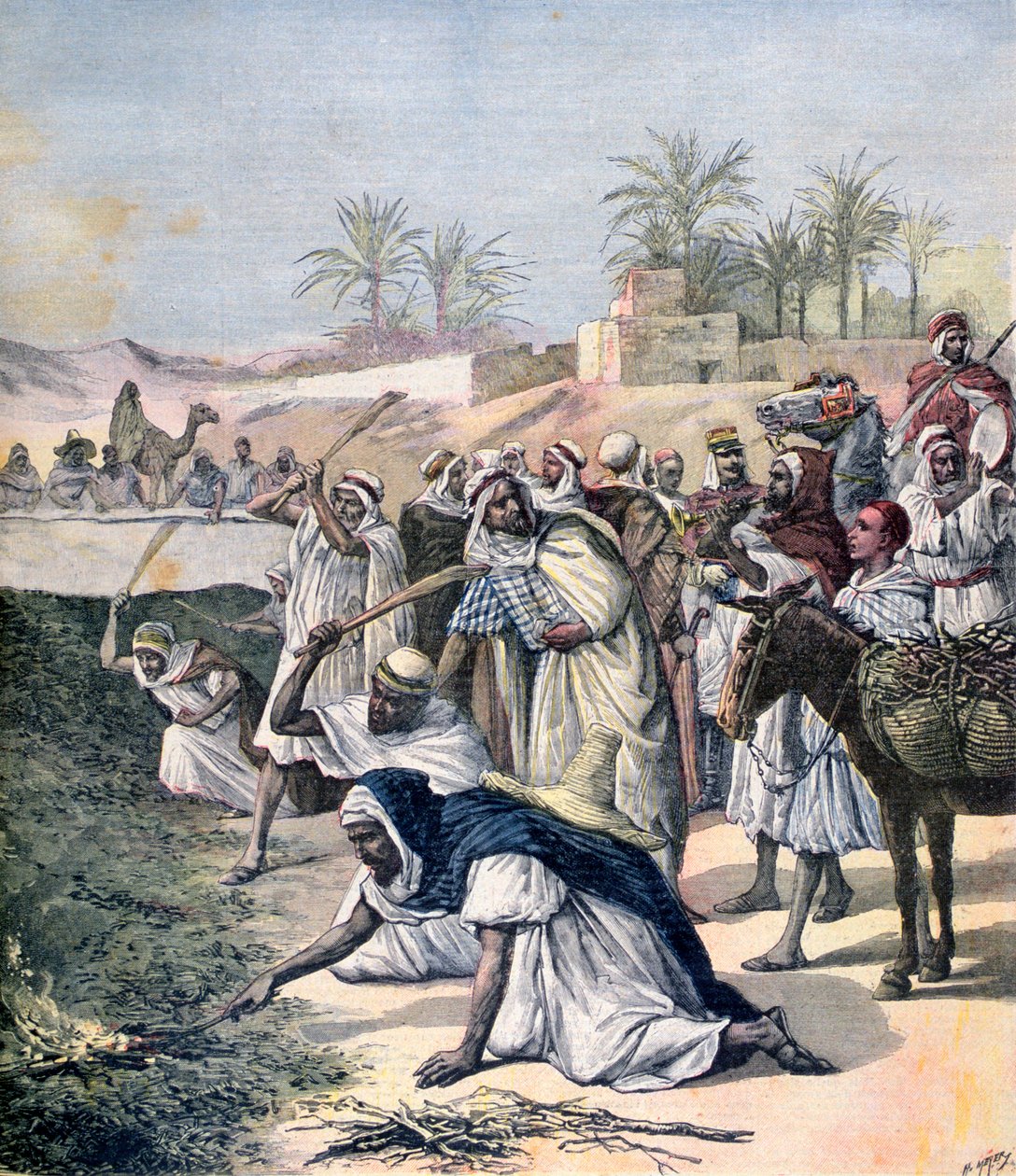 Çekirge vebası, Cezayir, 1891 by Henri Meyer