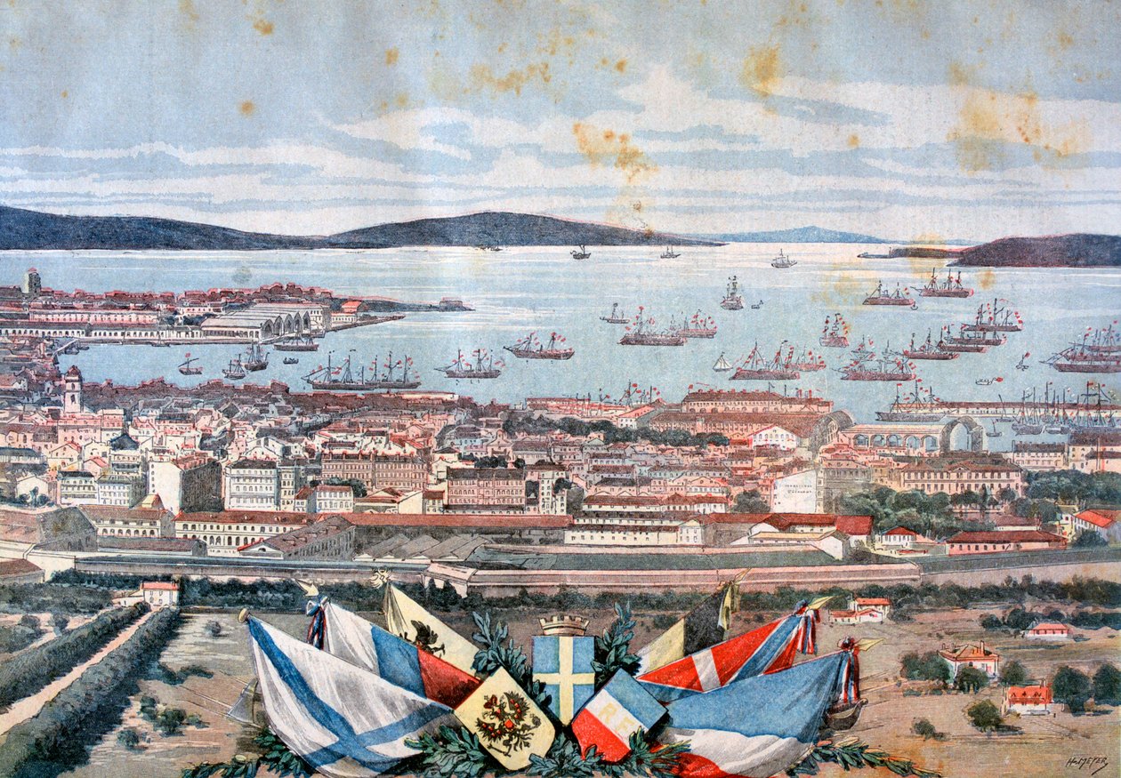 Toulon limanı, 1893 by Henri Meyer