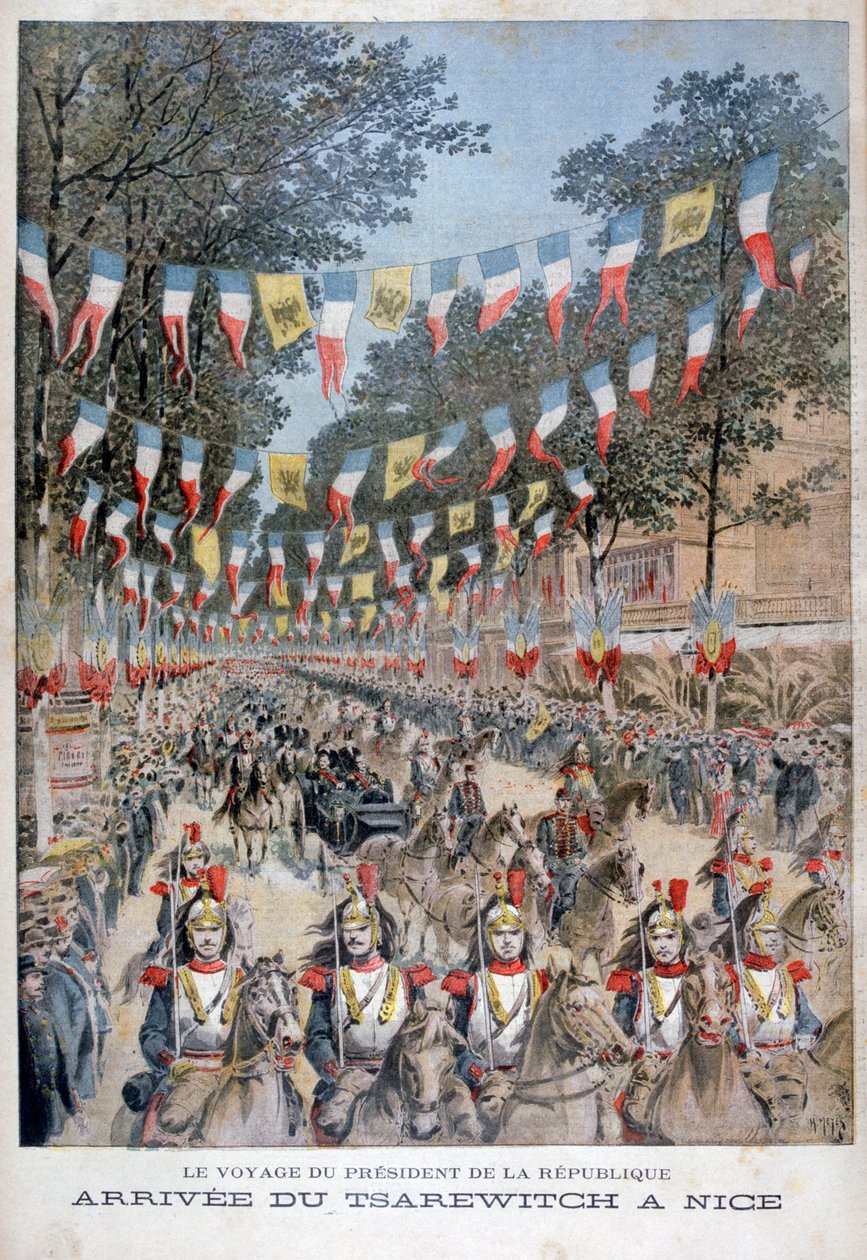Rusya Çarı II. Nicholas ve Fransa Devlet Başkanı Felix Faure, 1896