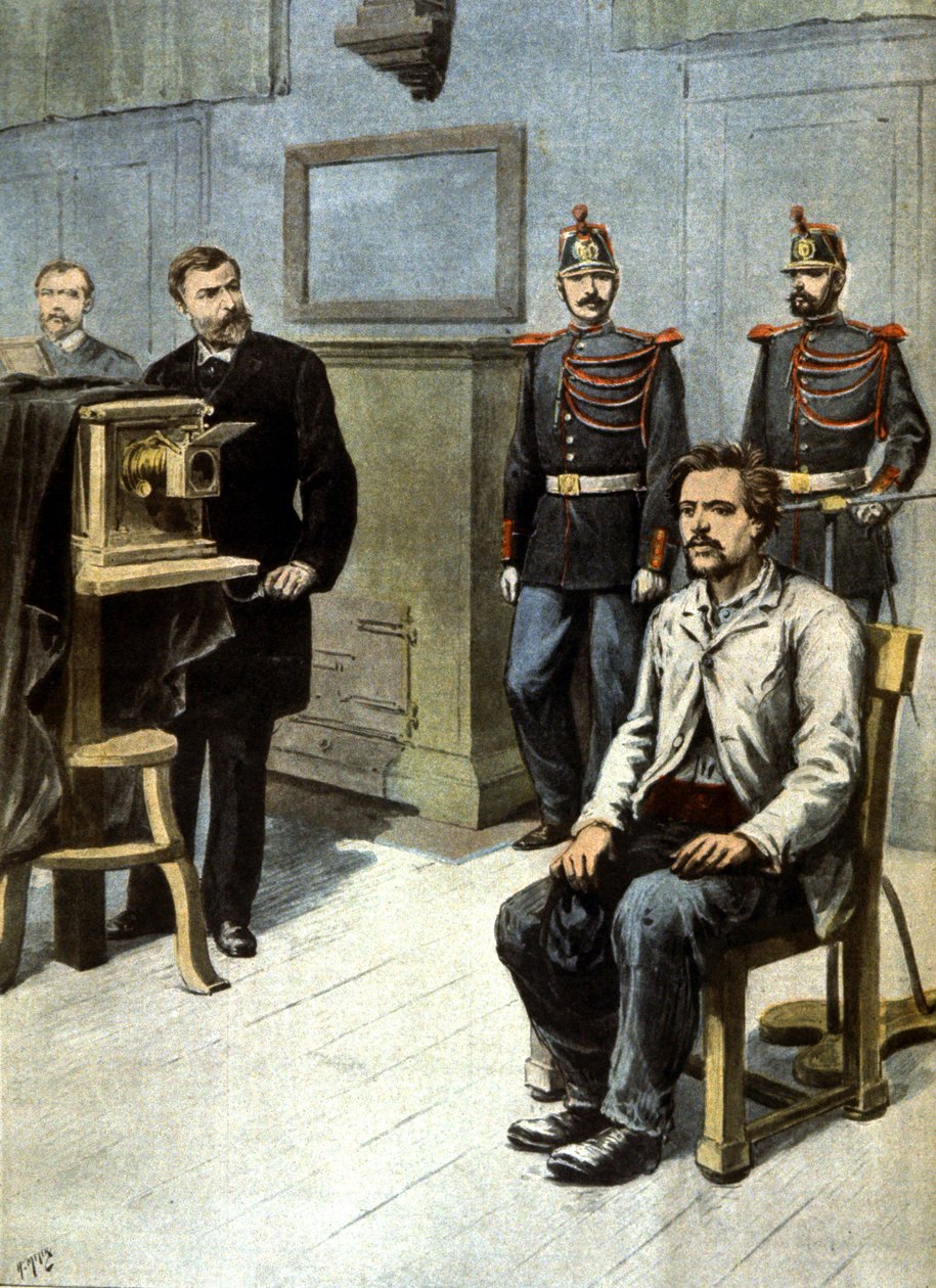 antropometrik fotoğrafçılığın başlangıcı, 1895 dolayları (illüstrasyon) by Henri Meyer