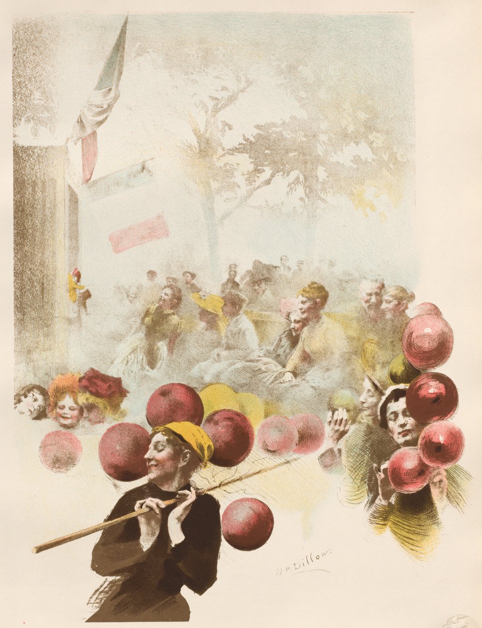 Polichinelle, 1899. by Henri Patrice Dillon