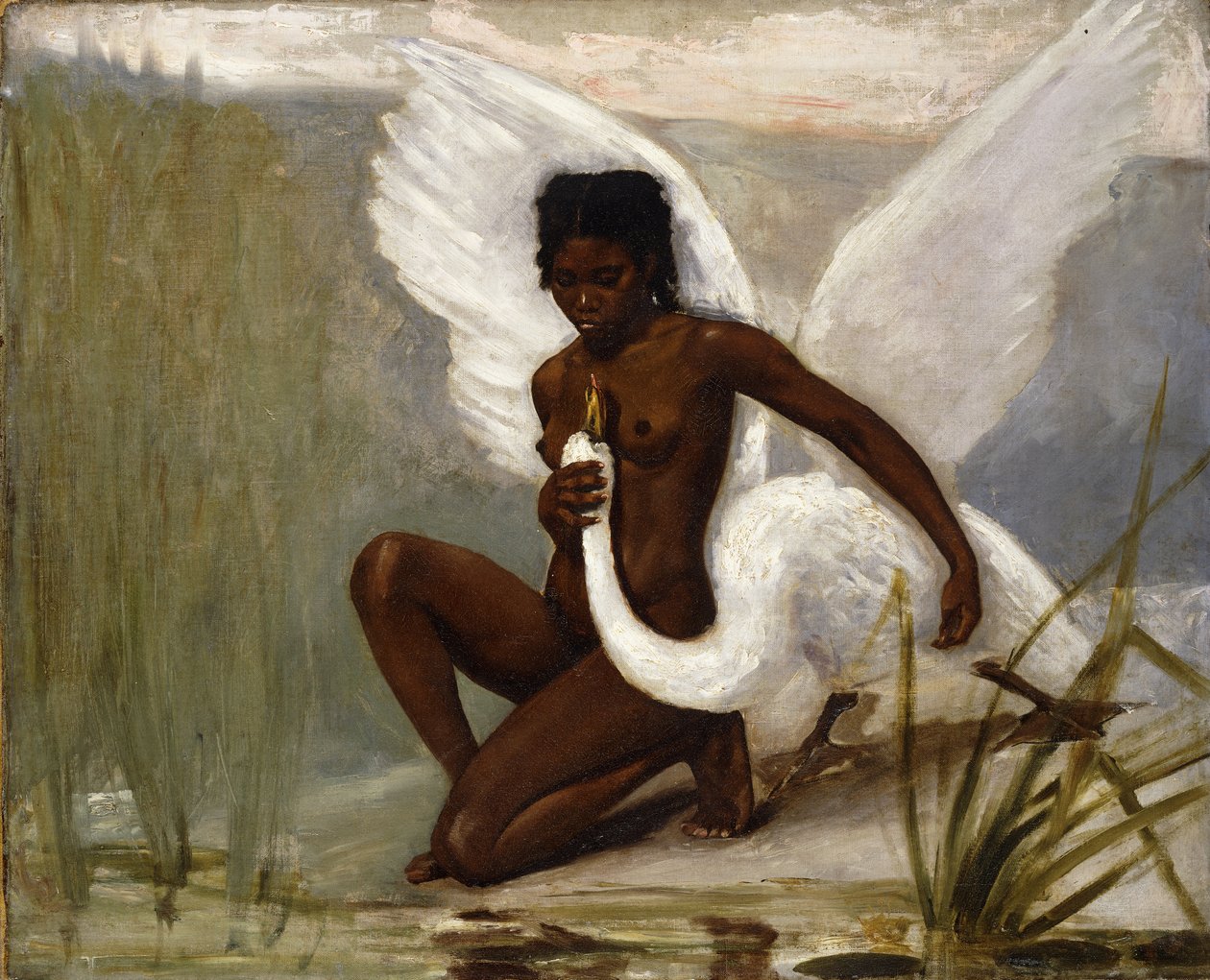 Leda ve Kuğu, by Henri Paul Motte