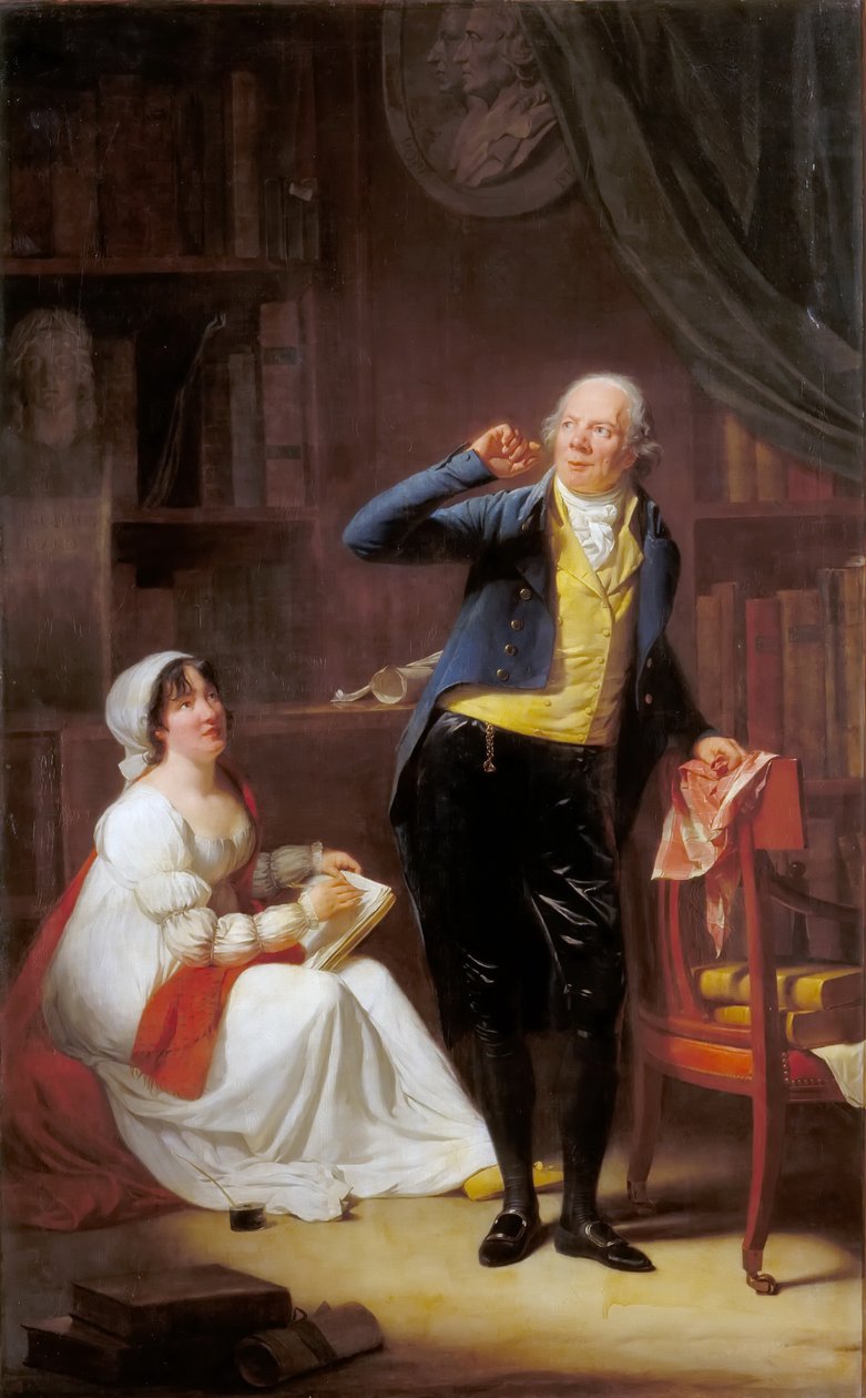 Jacques Delile ve eşi by Henri Pierre Danloux