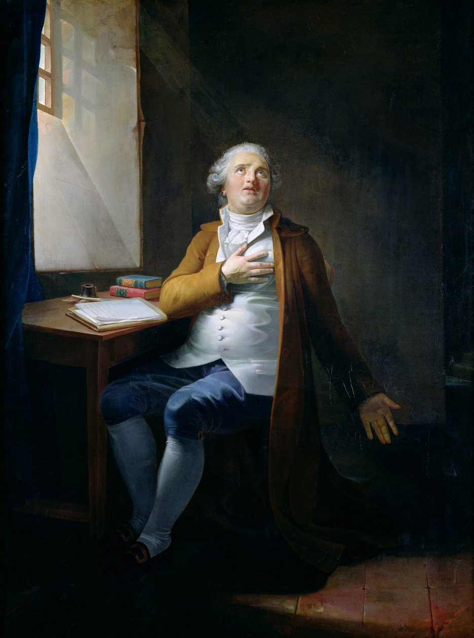 Louis XVI (1754-93) Tapınakta, c.1795 (tuval üzerine yağlı boya) by Henri Pierre Danloux
