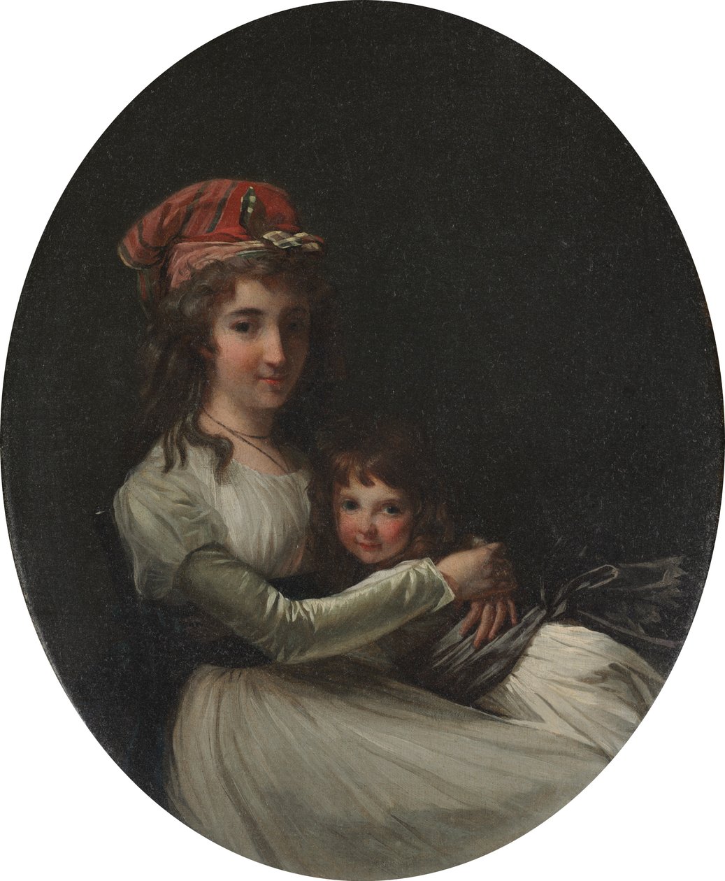 Bir Anne ve Kızının Portresi, c. 1794-95. by Henri Pierre Danloux