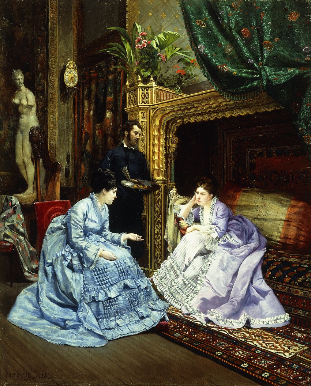 Sanatçının Atölyesi, 1874 by Henri Pierre Hippolyte Dubois