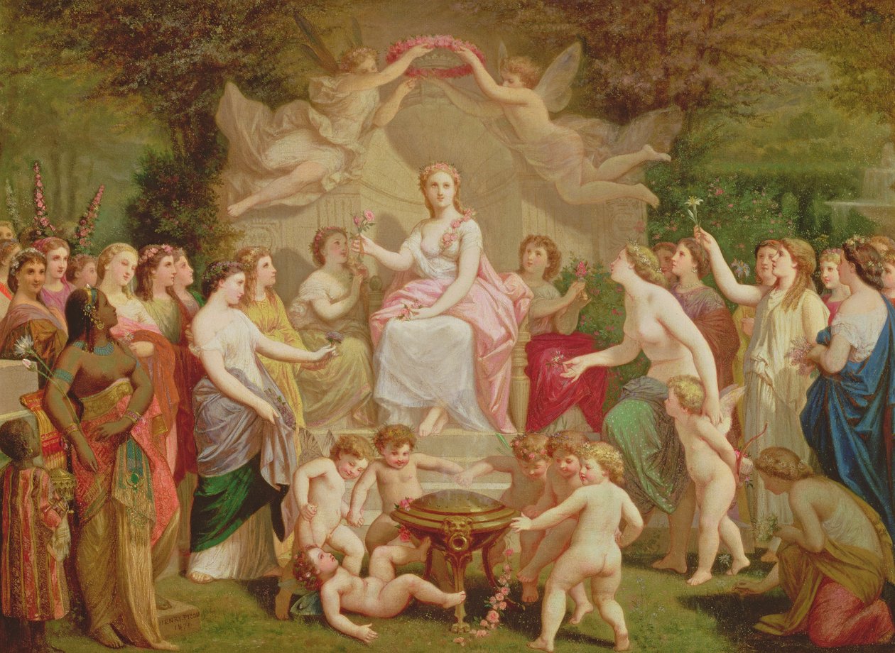 Bahar Alegorisi, 1871 by Henri Pierre Picou