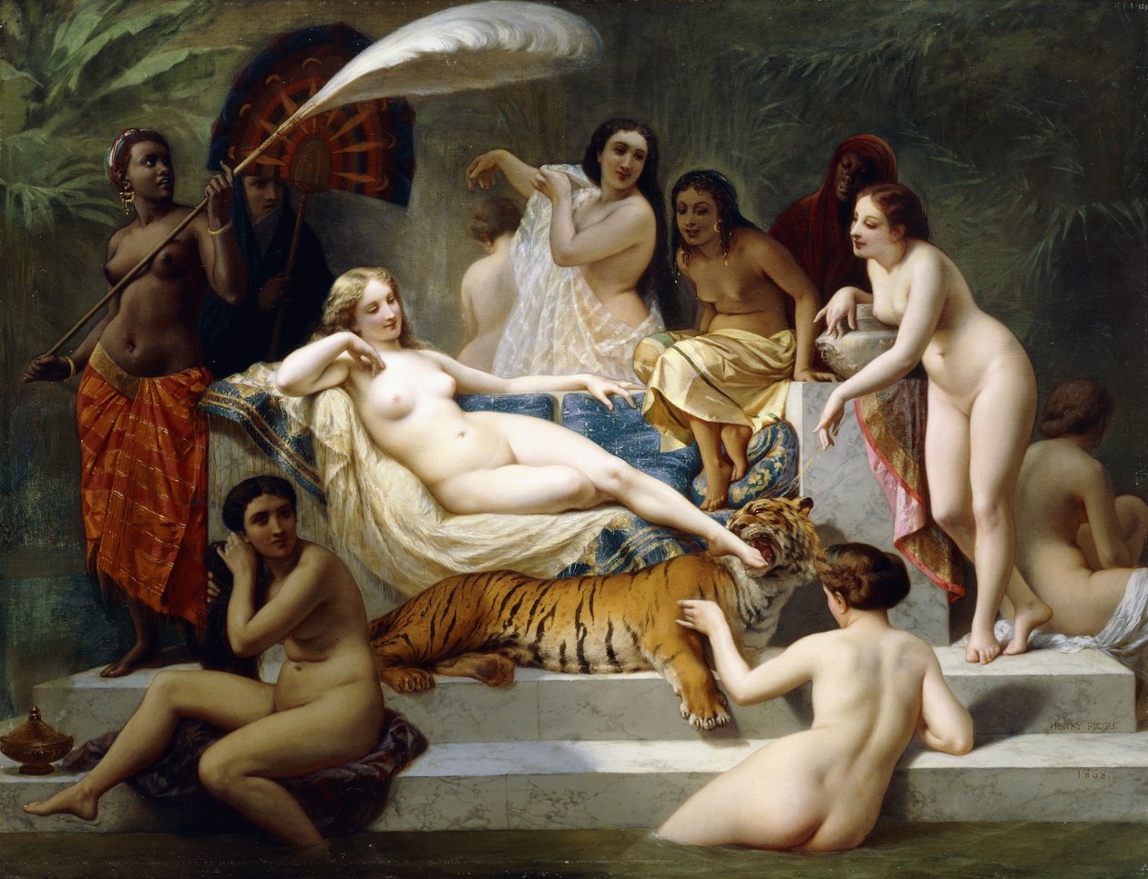 Odalık, 1858 by Henri Pierre Picou