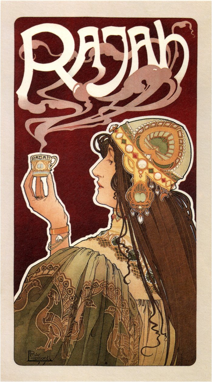 Rajah Kahve Posteri, 1899 by Henri Henri Antoine Théodore Livemont