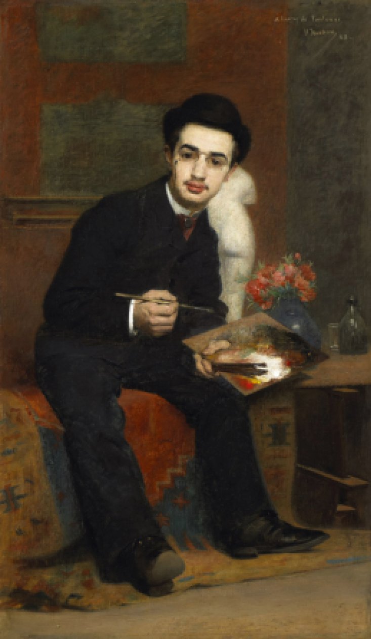 Henri de Toulouse-Lautrec, 1883. by Henri Rachou