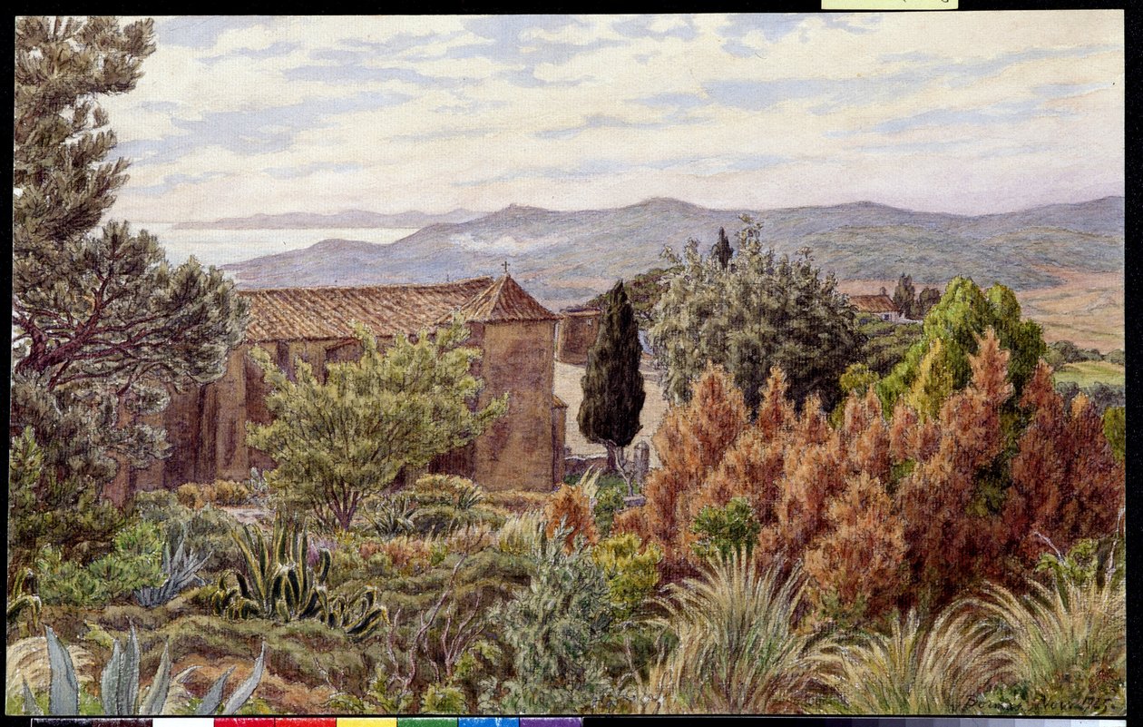 Manzara. Henri RIVIERE (1864-1951) tarafından çizim by Henri Rivière