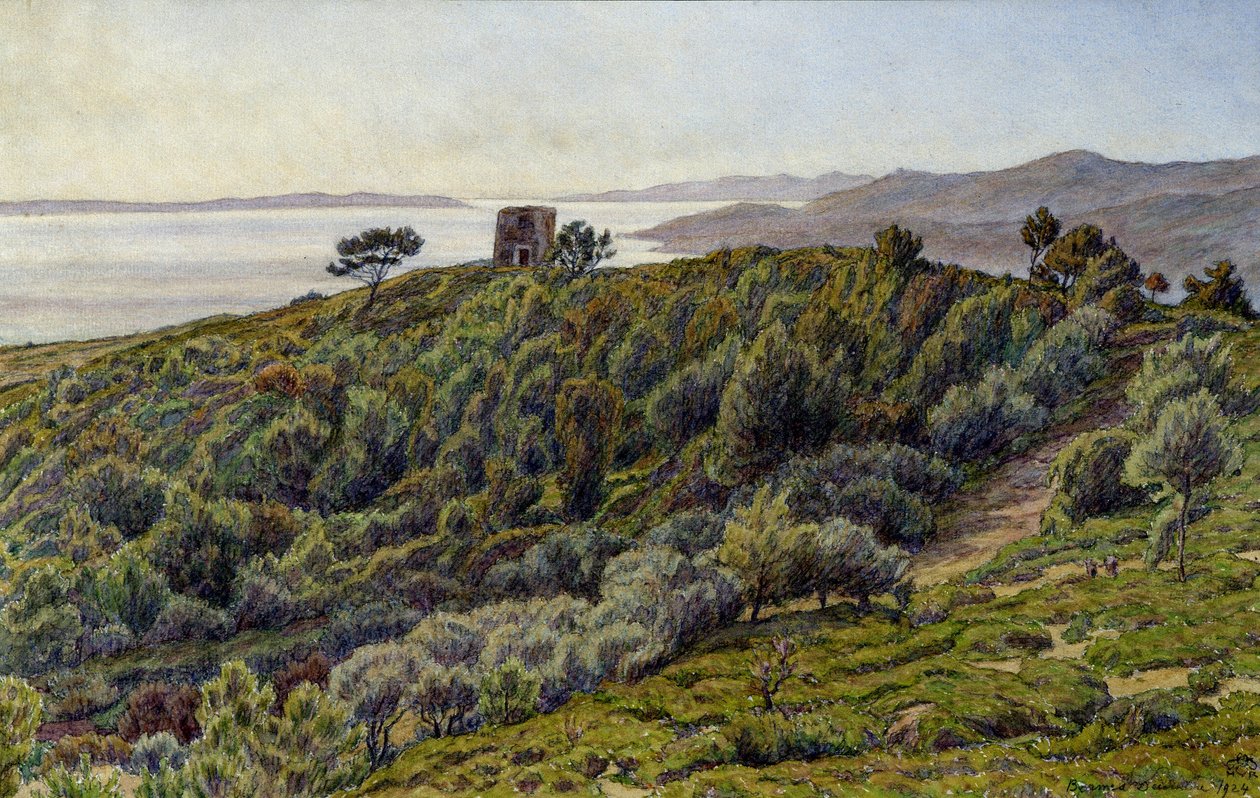 Eski Kule ve Hyeres Adaları by Henri Rivière