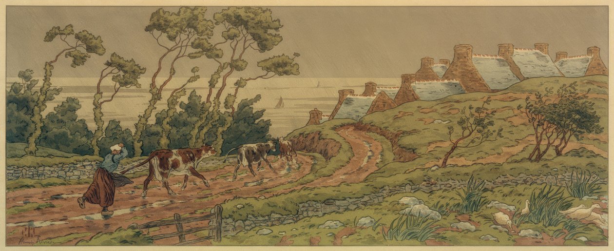 sağanak by Henri Rivière