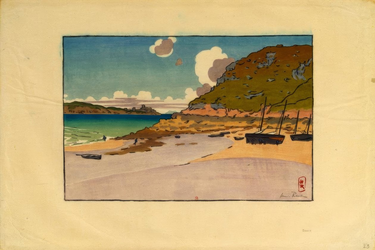 Châtelier ve Fort La Latte (Saint-Cast) by Henri Rivière