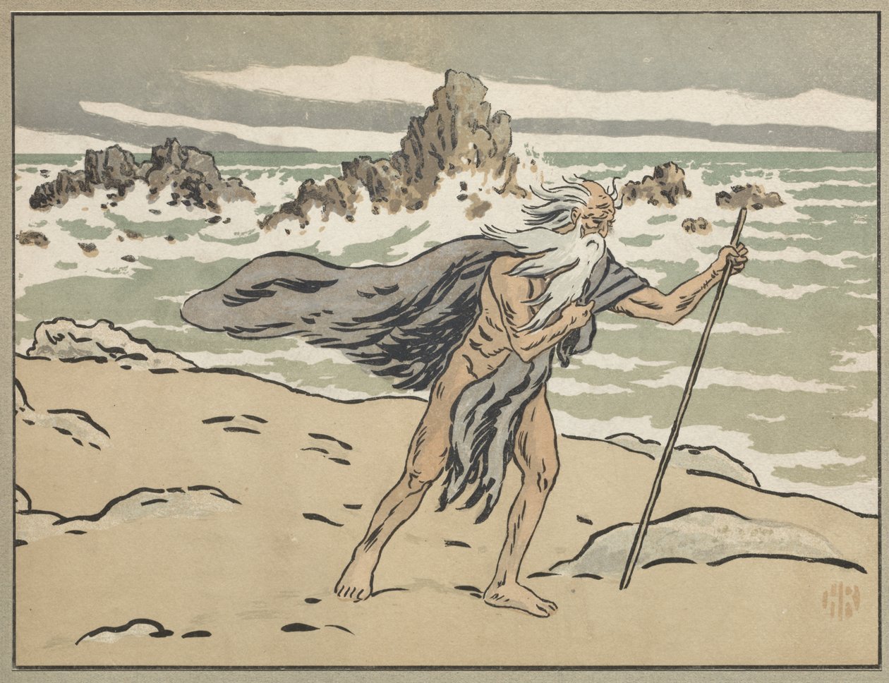 Gezici Yahudi: Kapak by Henri Rivière