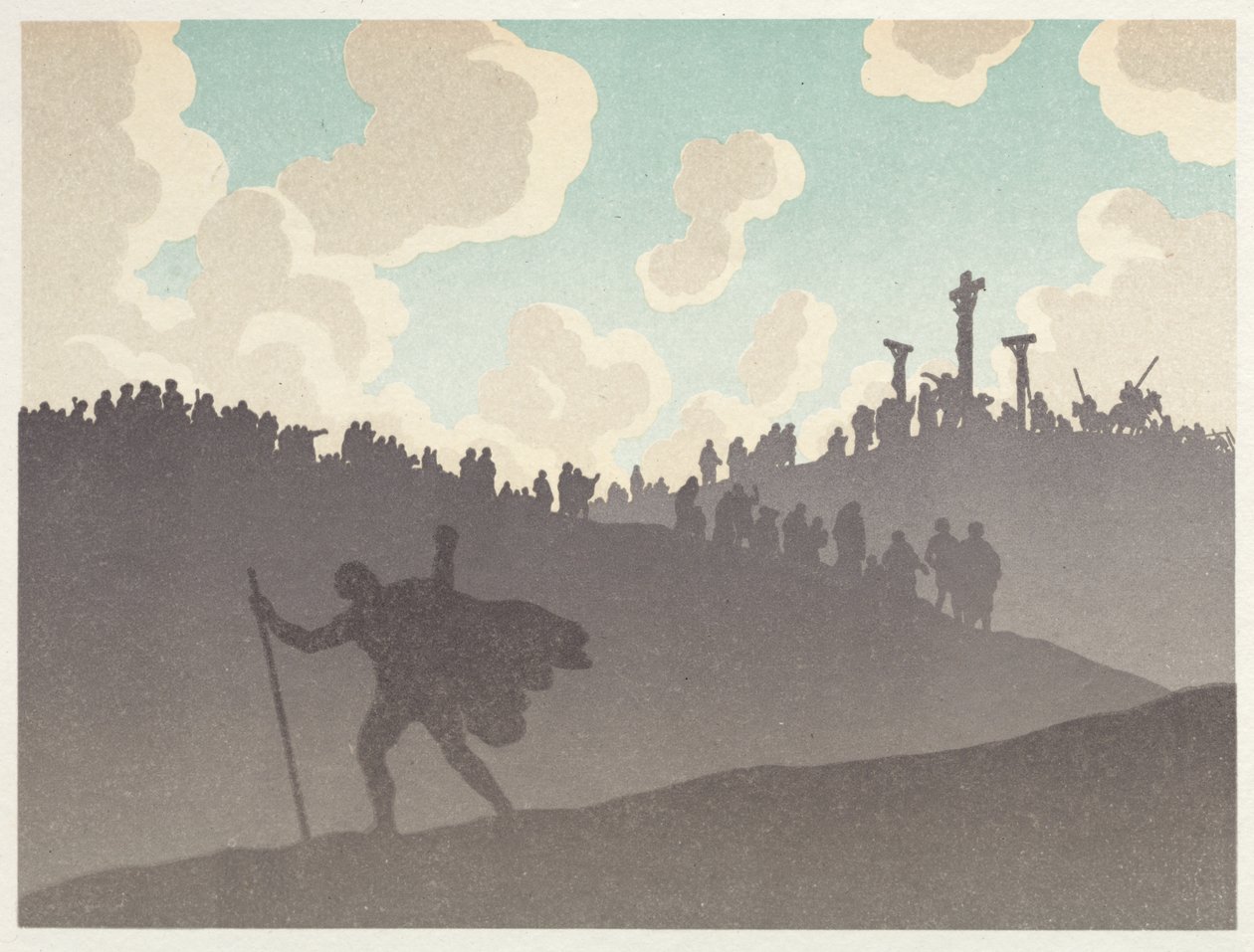 Gezici Yahudi: Çöl: Çarmıha Gerilme by Henri Rivière