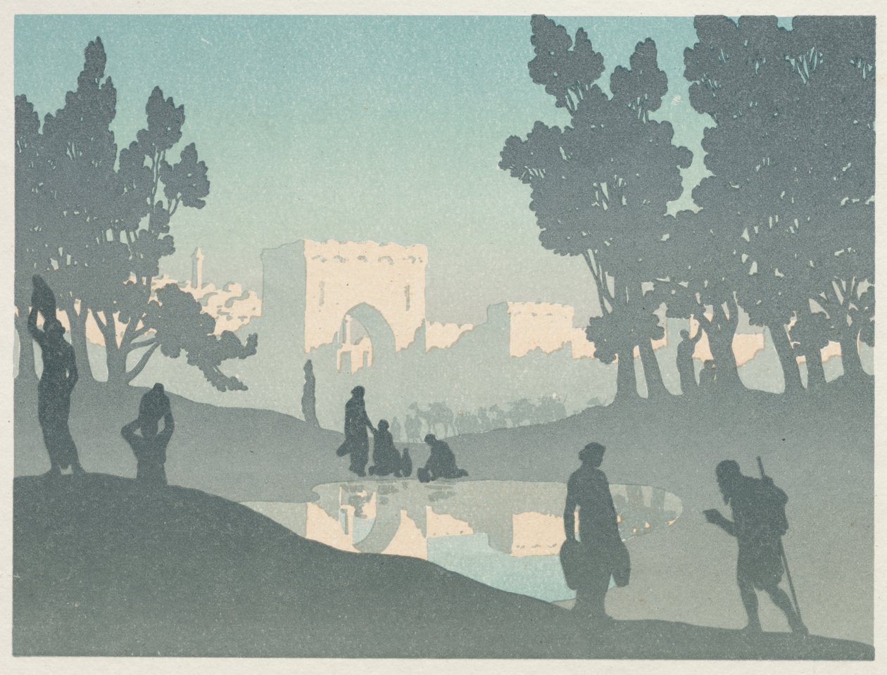 Gezici Yahudi: Eski Şehir by Henri Rivière