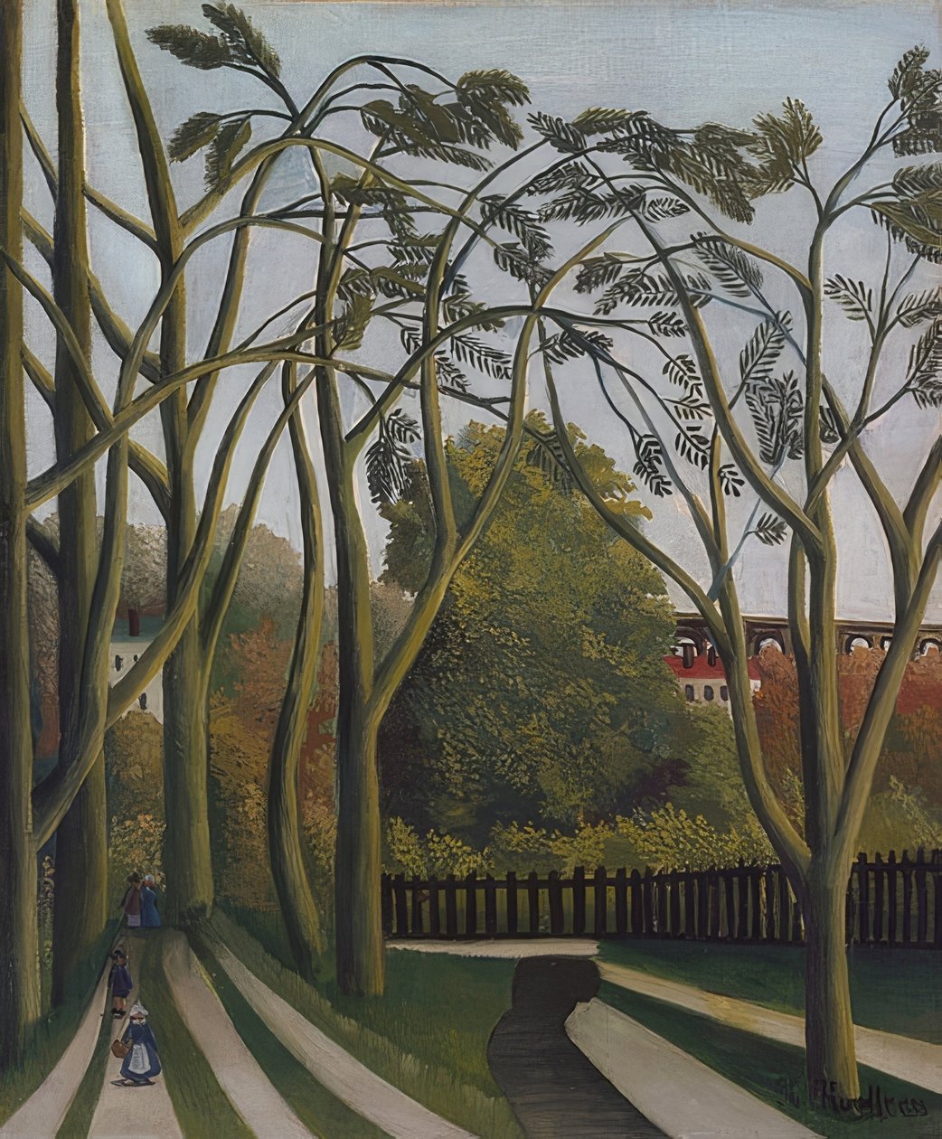 Ufer des Bièvre bei Bicêtre. 1908-09 hakkında by Henri Rousseau