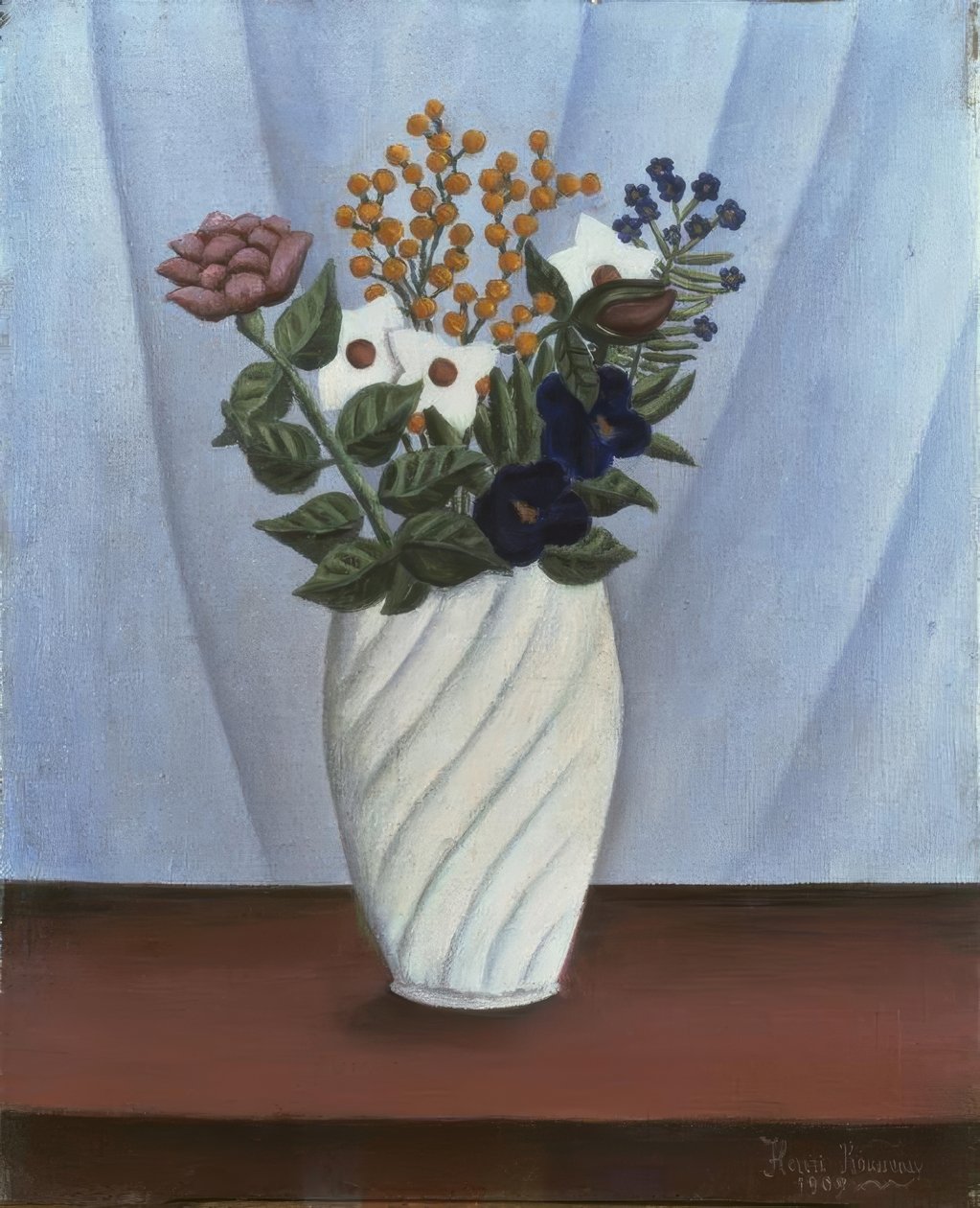 Çiçek buketi by Henri Rousseau