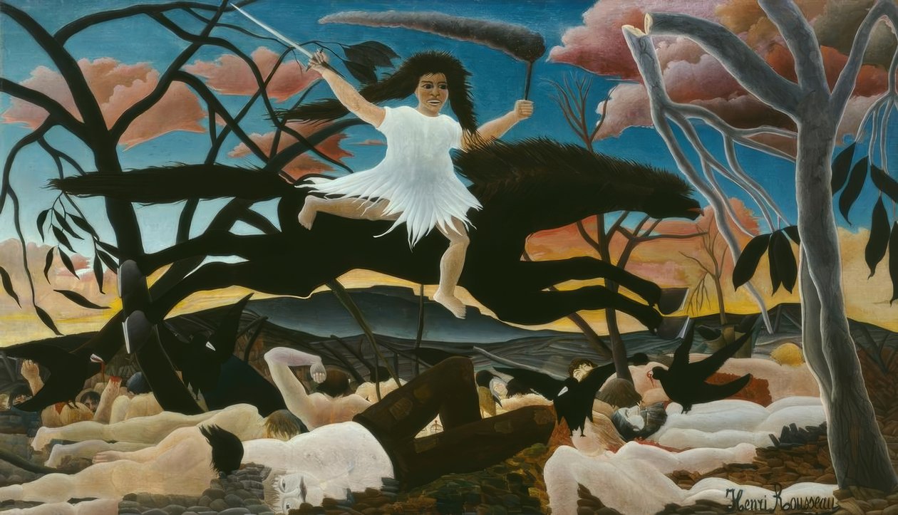Savaş veya Uyuşmazlığın Yolculuğu by Henri Rousseau