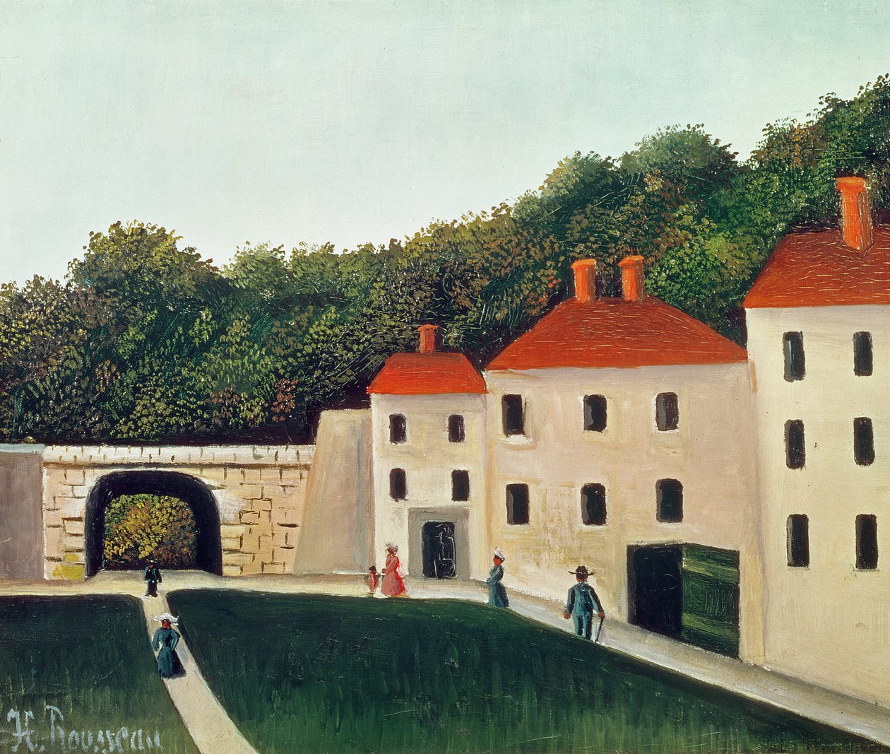 Kemerli ve Üç Evli Manzara, 1907 by Henri Rousseau