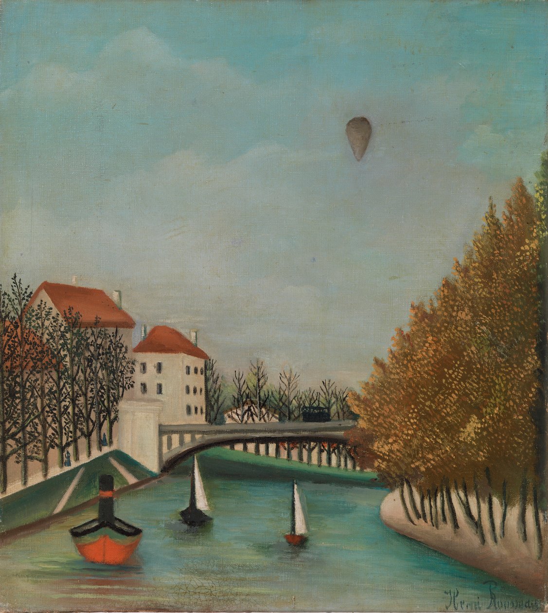 Pont de Sèvres Manzarası için Çalışma by Henri Rousseau