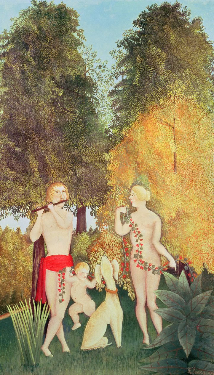 The Happy Quartet, 1902  by Henri Rousseau