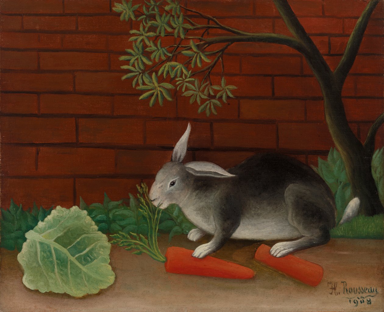 Tavşanın Yemeği by Henri Rousseau