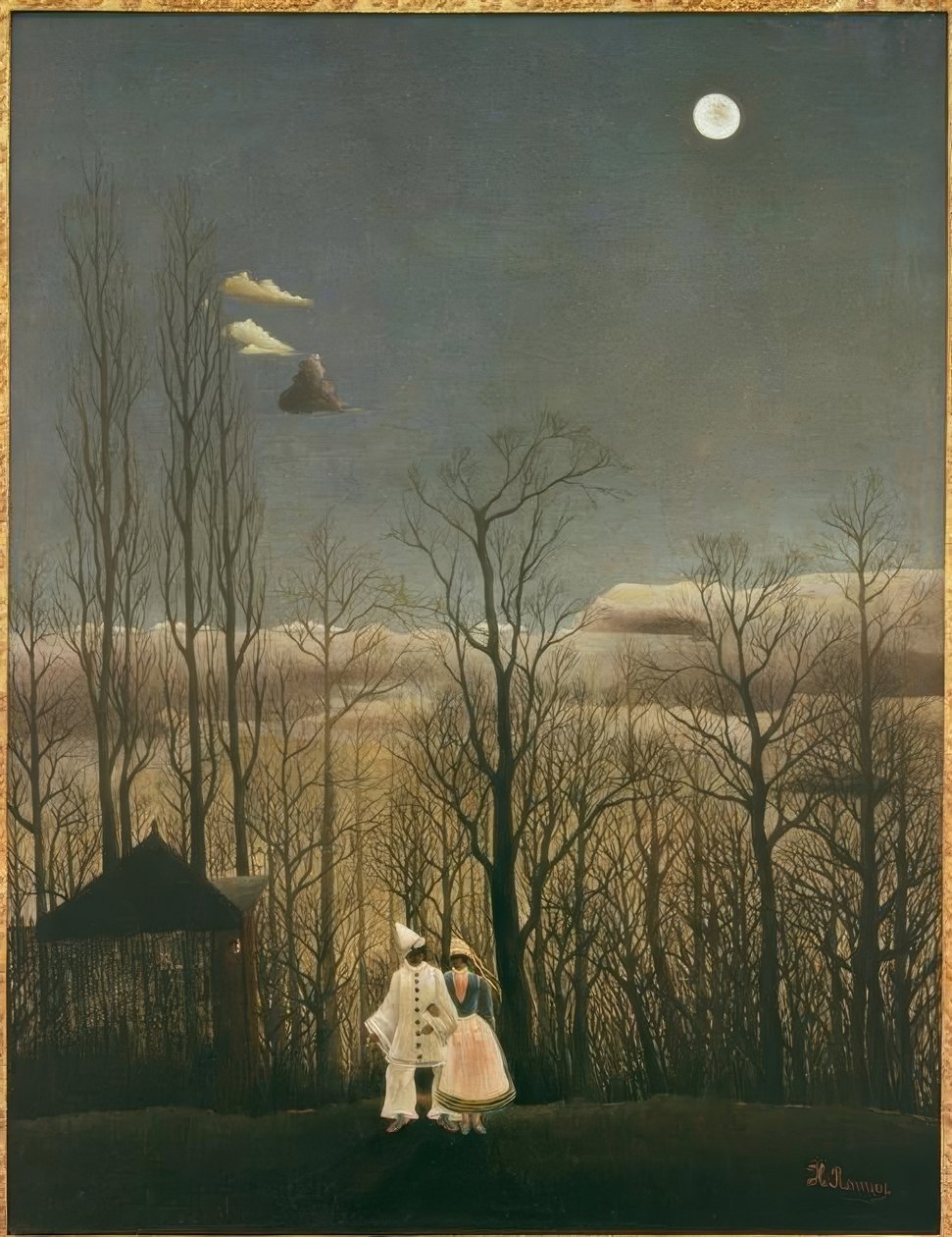 Bir karnaval akşamı by Henri Rousseau