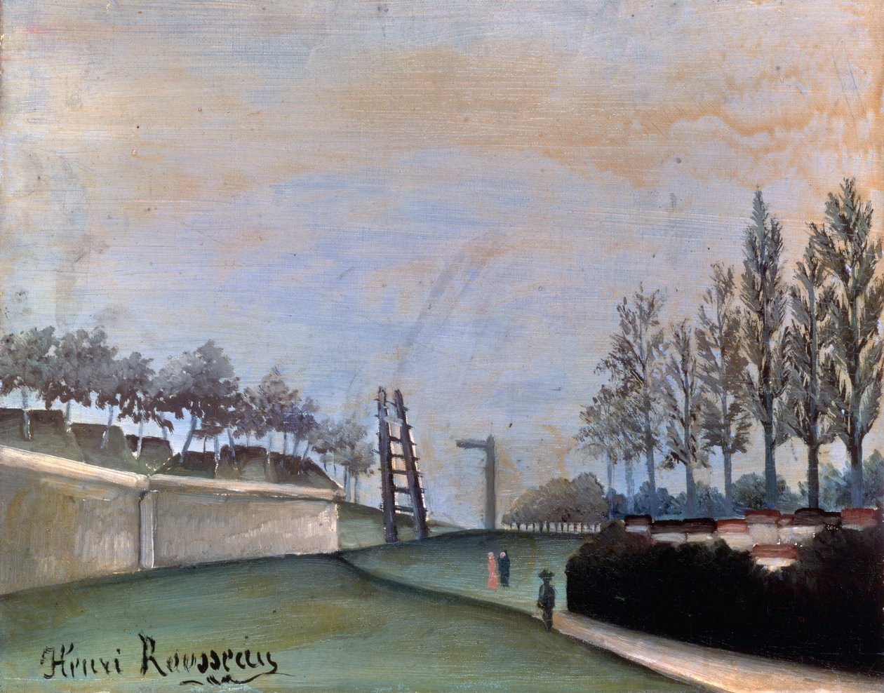 Vanves'in görünümü, 1909. by Henri Rousseau