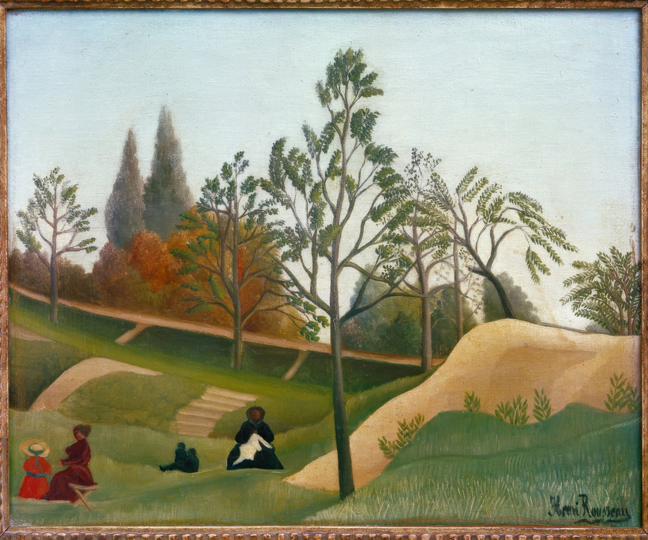 tahkimatların görünümü by Henri Rousseau