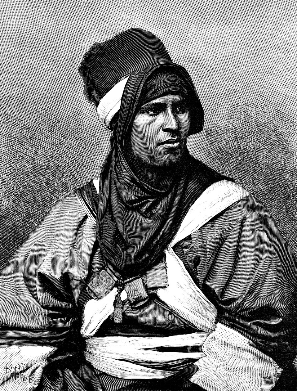 Bir Targui adamı, 1895. by Henri Thiriat