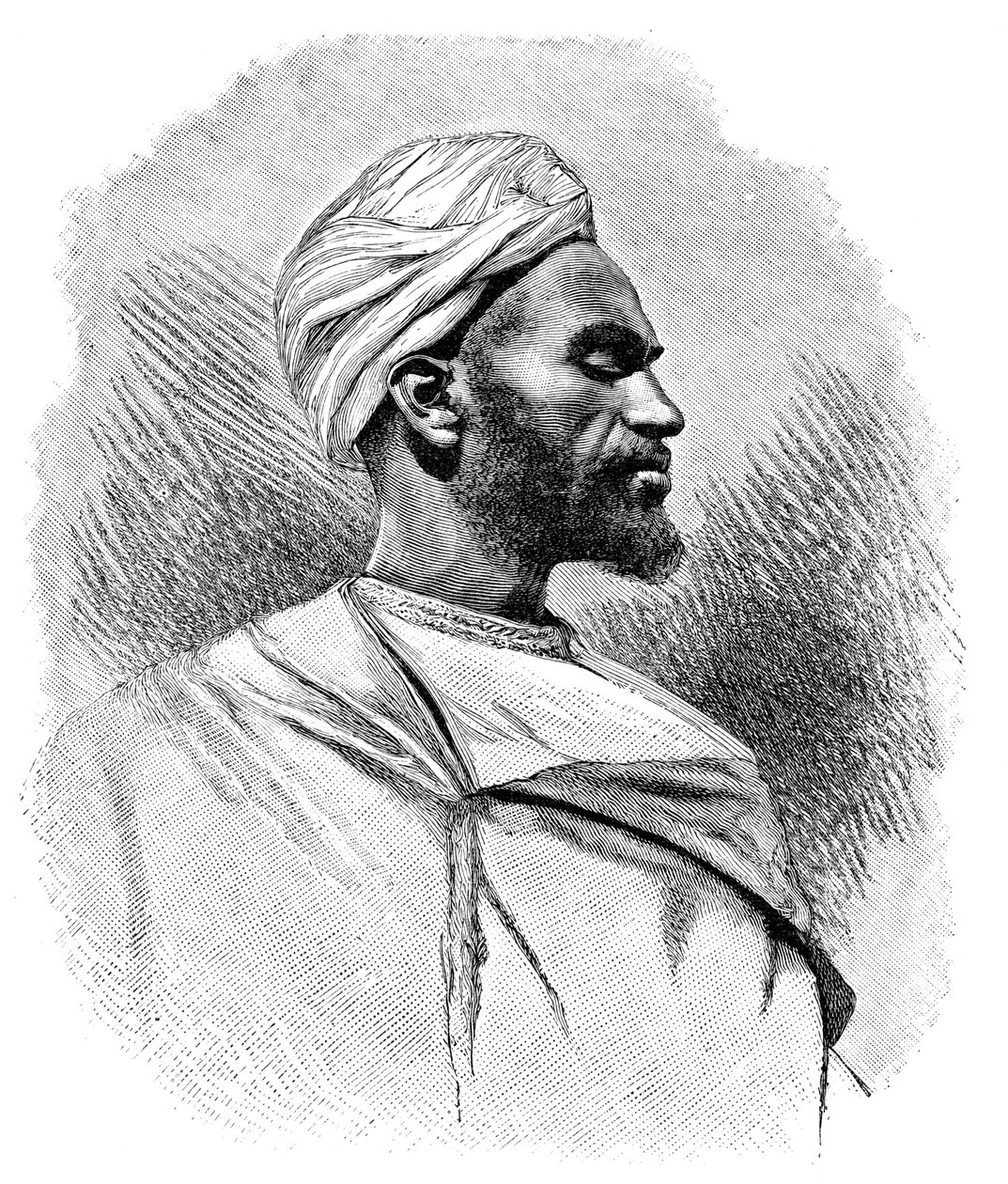 Bir Arap deve sürücüsü, Kuzey Afrika, 1895. by Henri Thiriat