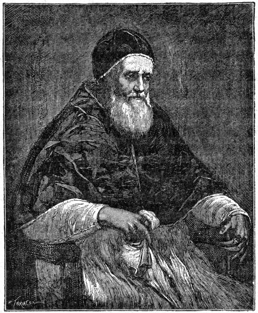 Papa II. Jules, 1898 by Henri Thiriat