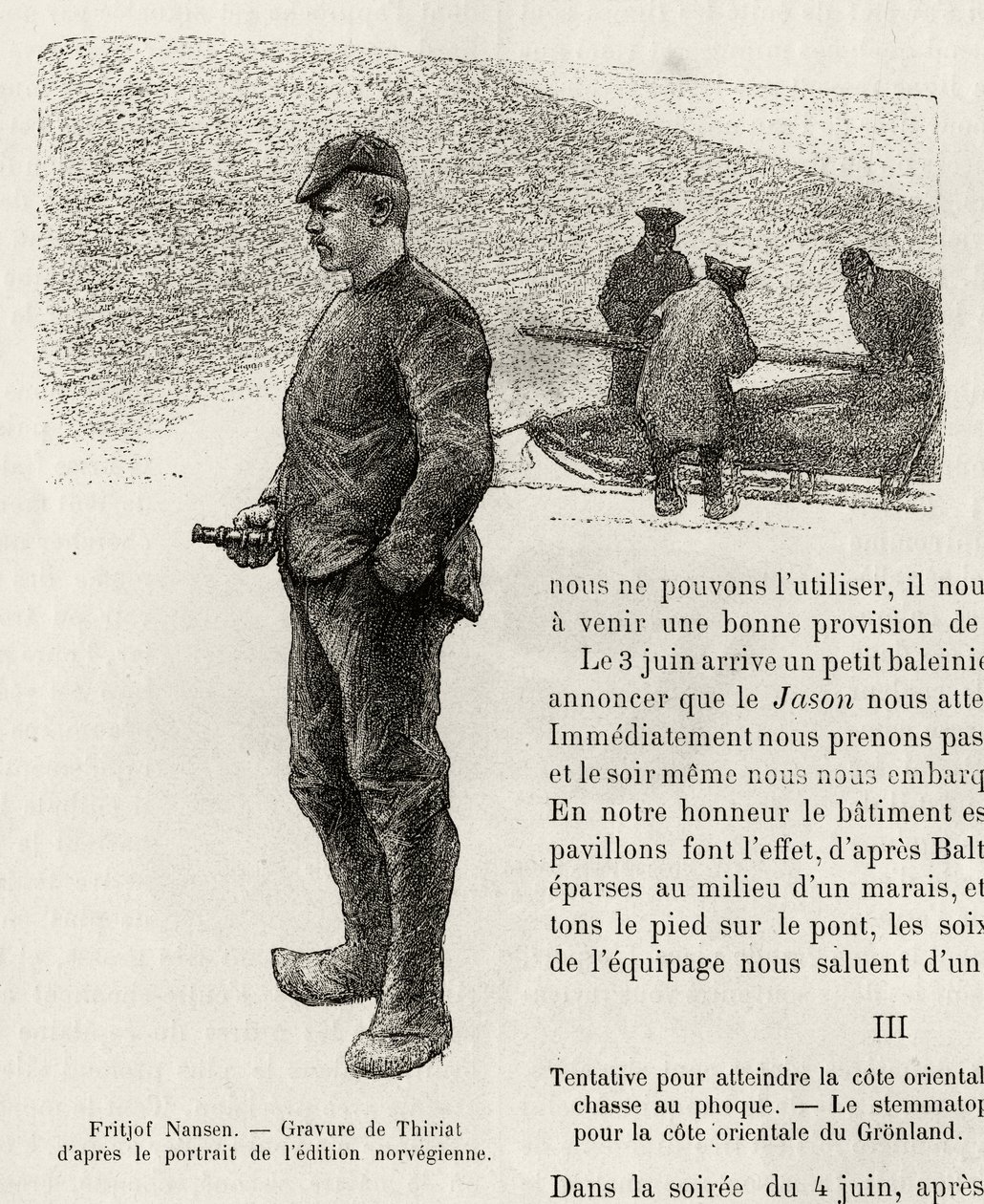Fridtjof Nansen (1861-1930) Norveçli kutup gezgini portresi. Fridtjof Nansen