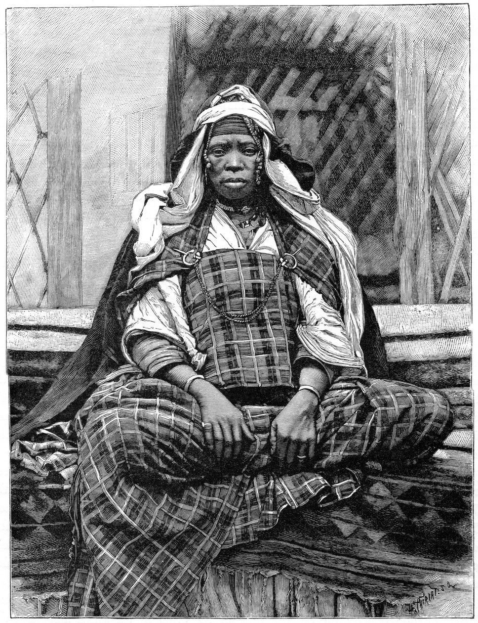 Kadın, Biskra, Cezayir, c1890 by Henri Thiriat