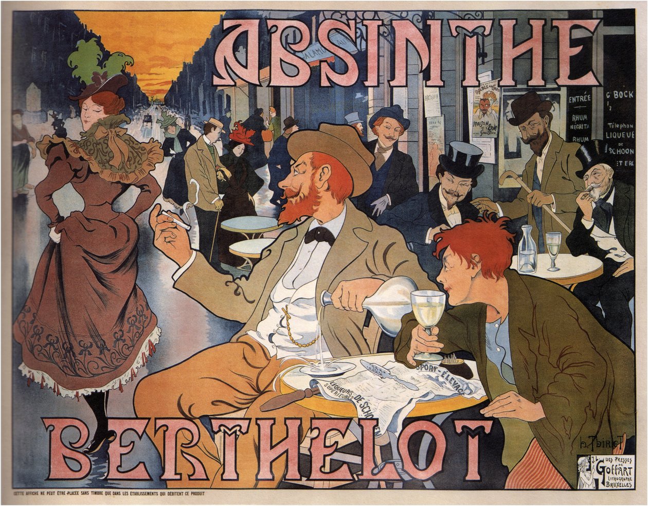 Absinthe Berthelot, 1898 by Henri Thiriet