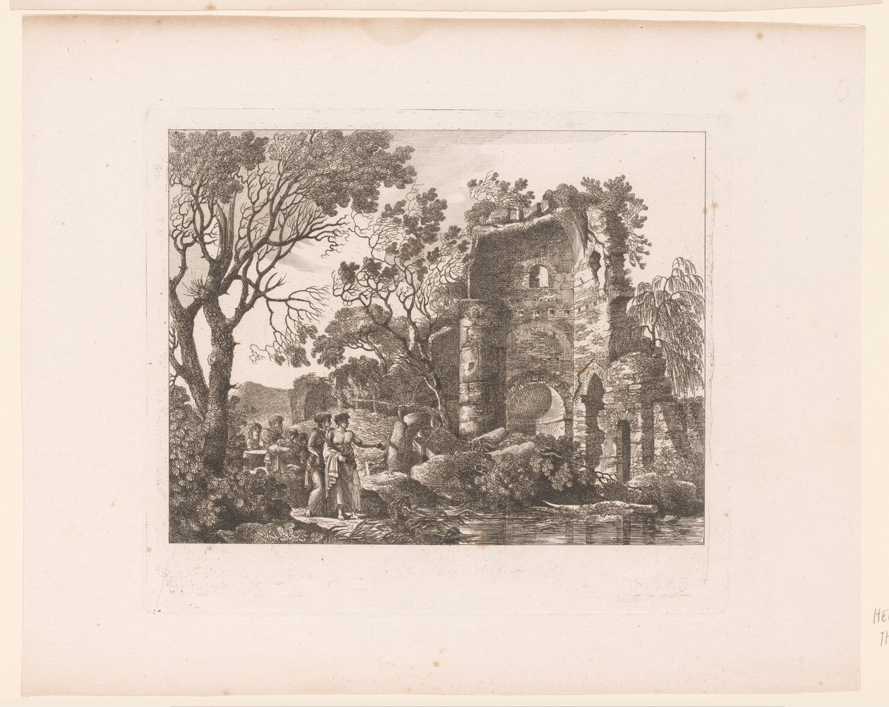 Harabelerle dolu bir arazide şirket by Henri Thomann