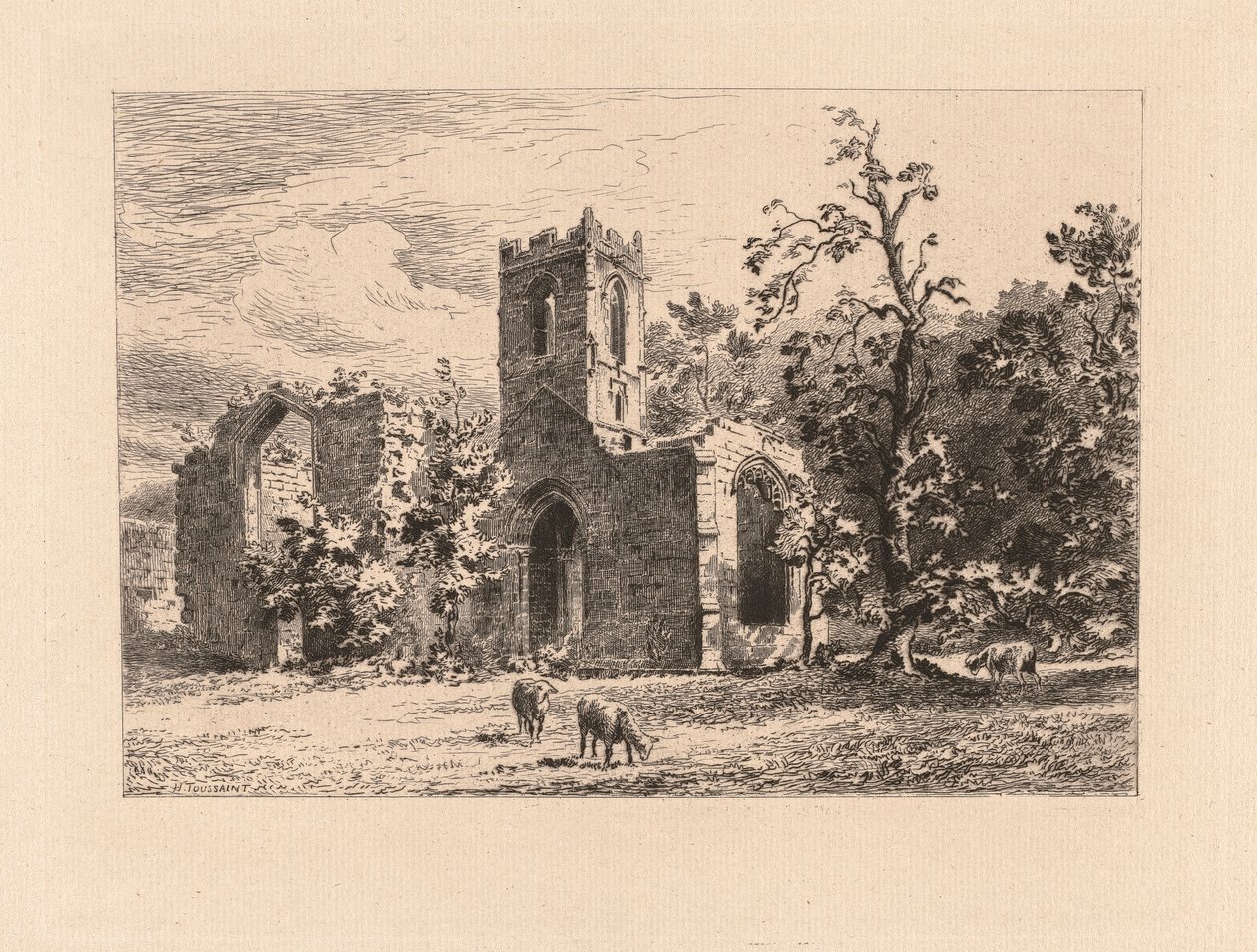 Mount-Grace Manastırı by Henri Toussaint