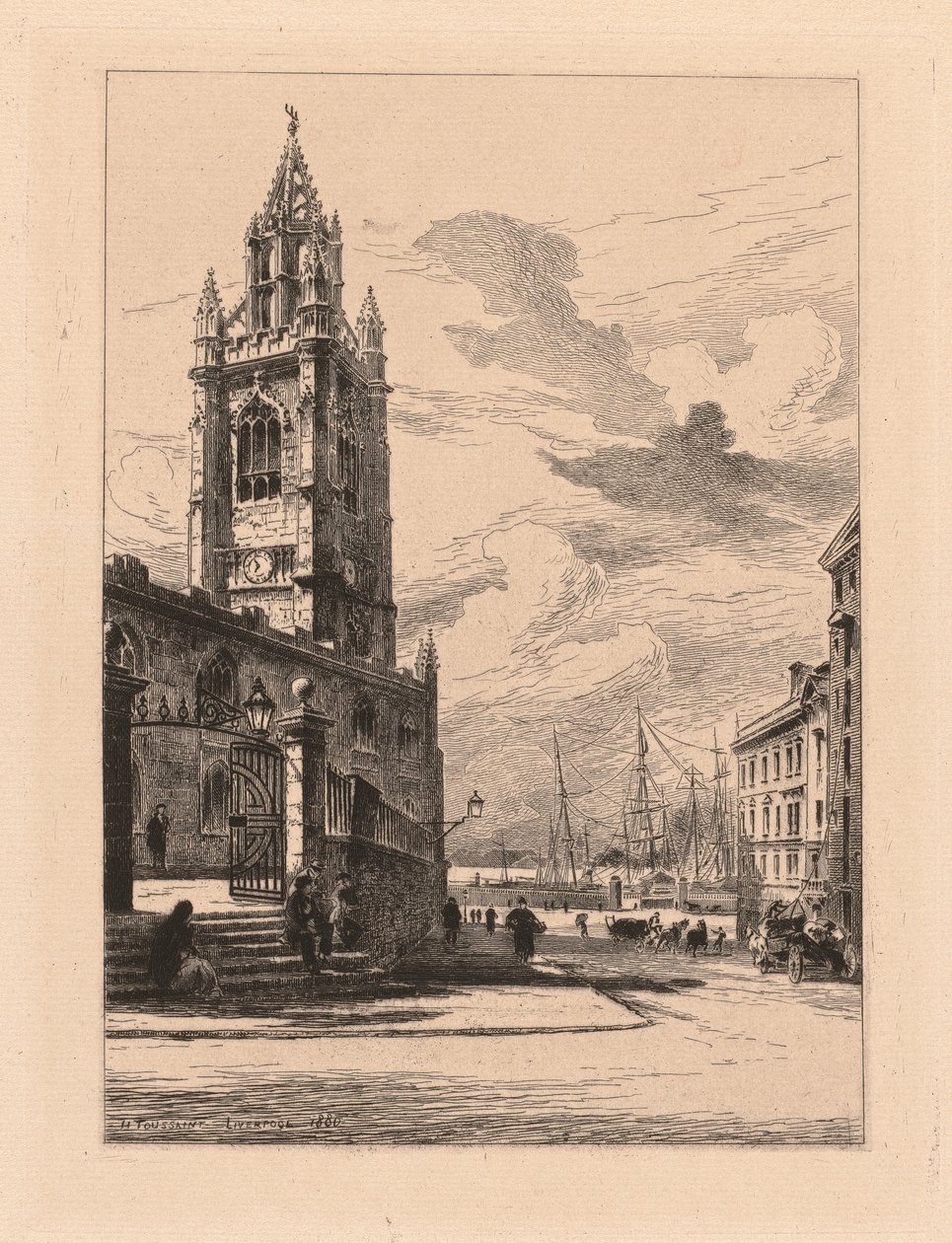 St.Nicholas Kilisesi, Liverpool by Henri Toussaint