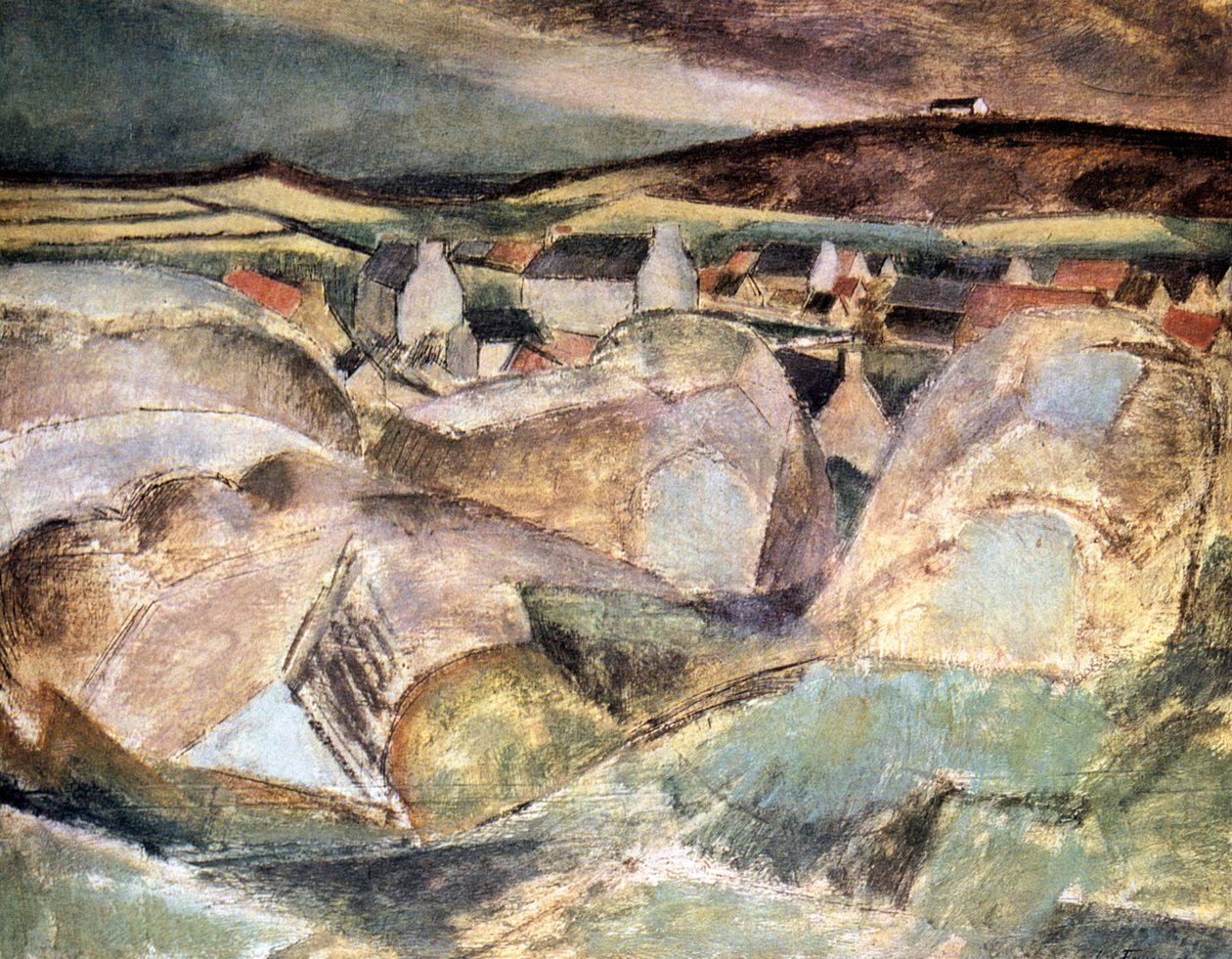Kayaların Arasındaki Köy, 1910 by Henri Victor Gabriel Le Fauconnier