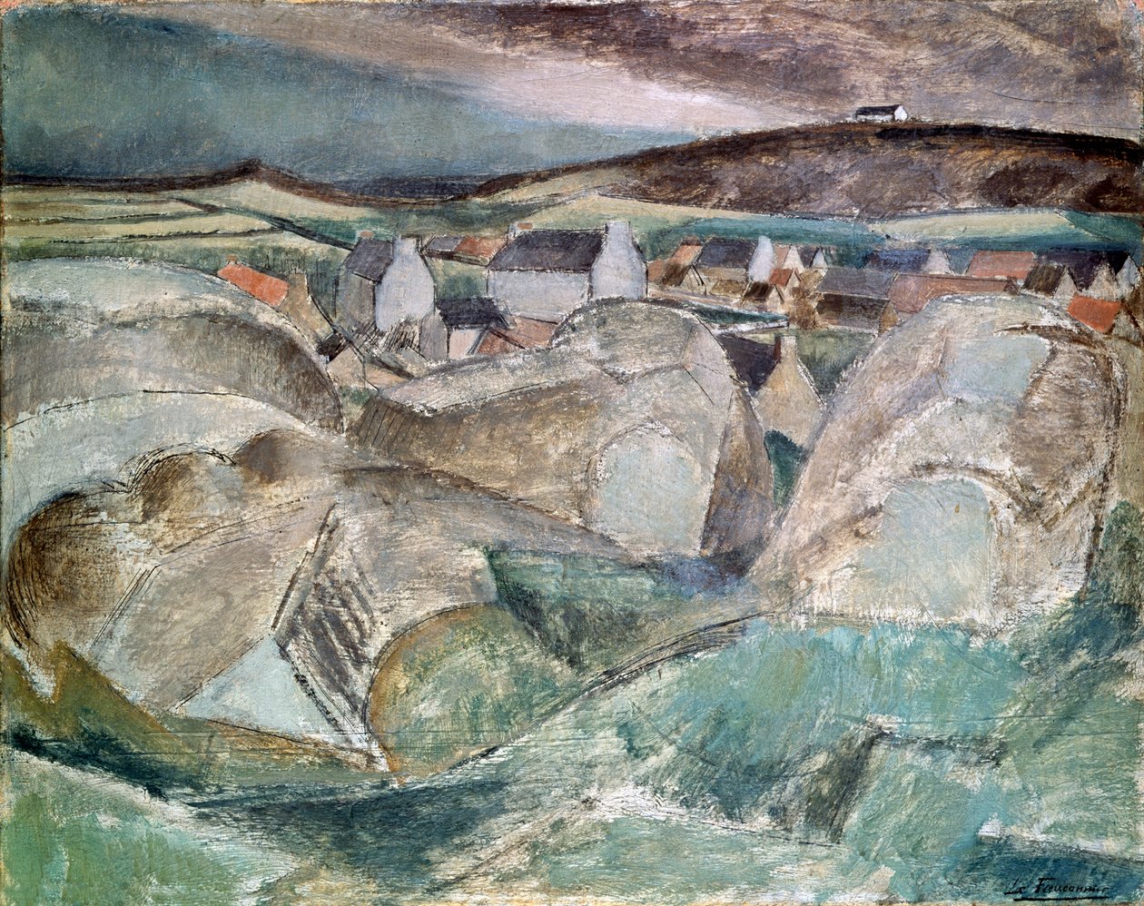 Kayaların Arasındaki Köy, c1910. by Henri Victor Gabriel Le Fauconnier