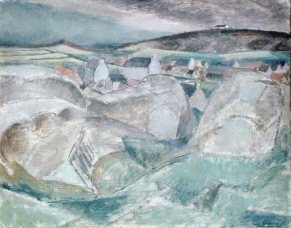 Dağlardaki Köy by Henri Victor Gabriel Le Fauconnier