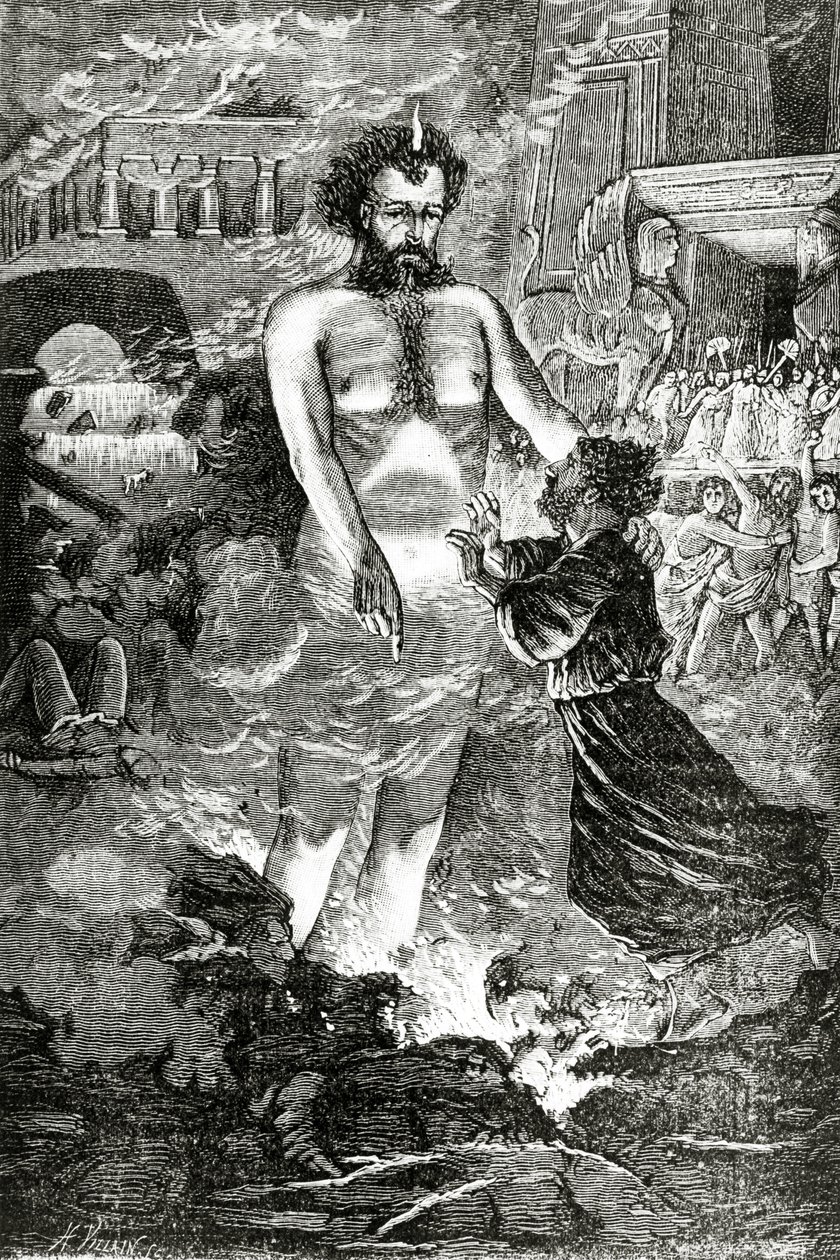 Hiram ve Tubalcain efsanesi, by Henri Villain