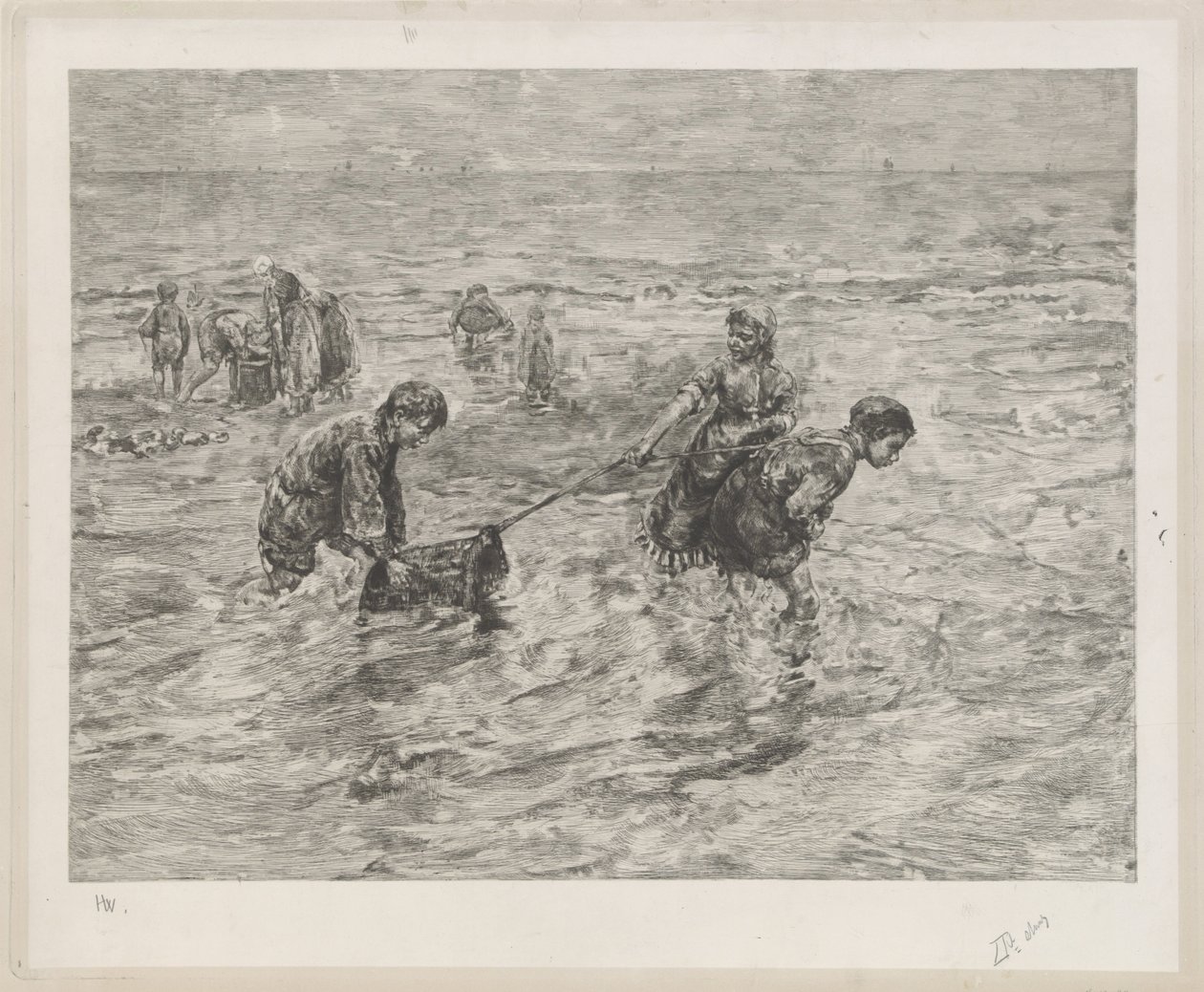 deniz kenarındaki çocuklar by Henri Wouters