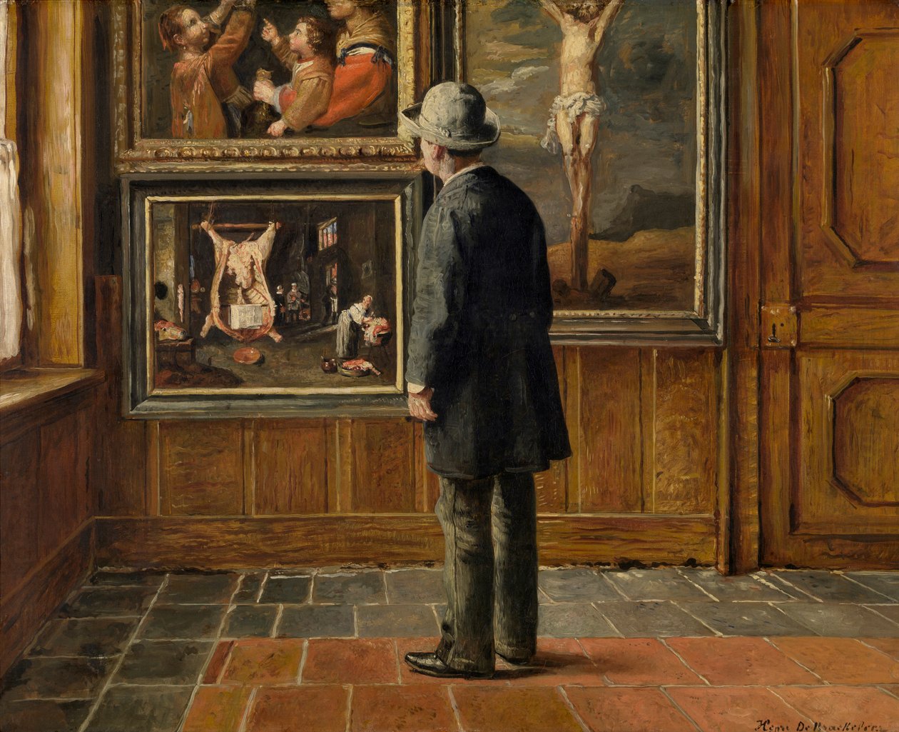 Anvers'teki "Terninckgesticht"teki resimler (tuval üzerine yağlı boya) by Henri de Braekeleer