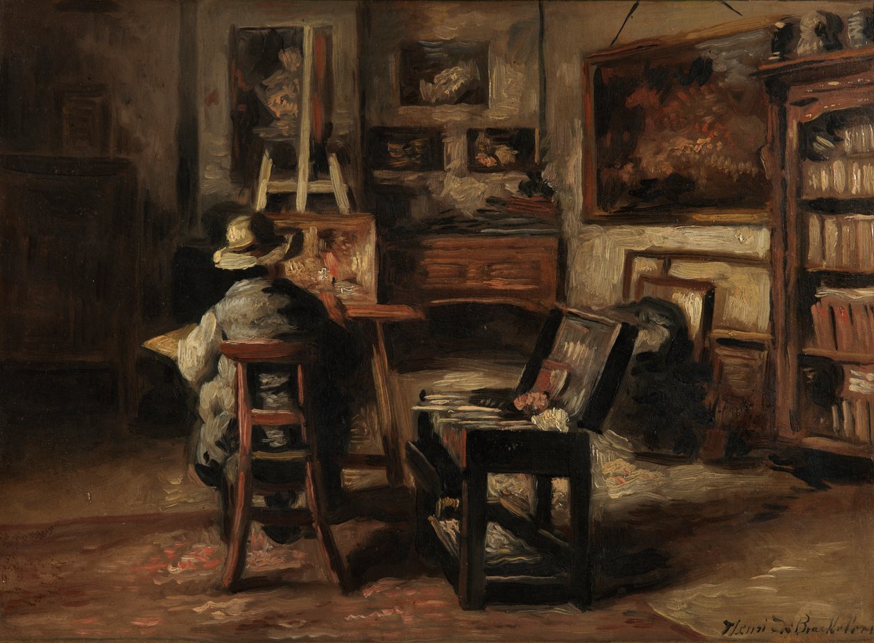 Ressamın Babası I. Ferdinand De Braekeleer'in Atölyesi by Henri de Braekeleer