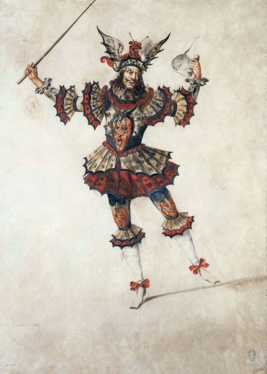 Bir sihirbazın bale kostümü, 1654 dolayları (guaj) by Henri de Gissey