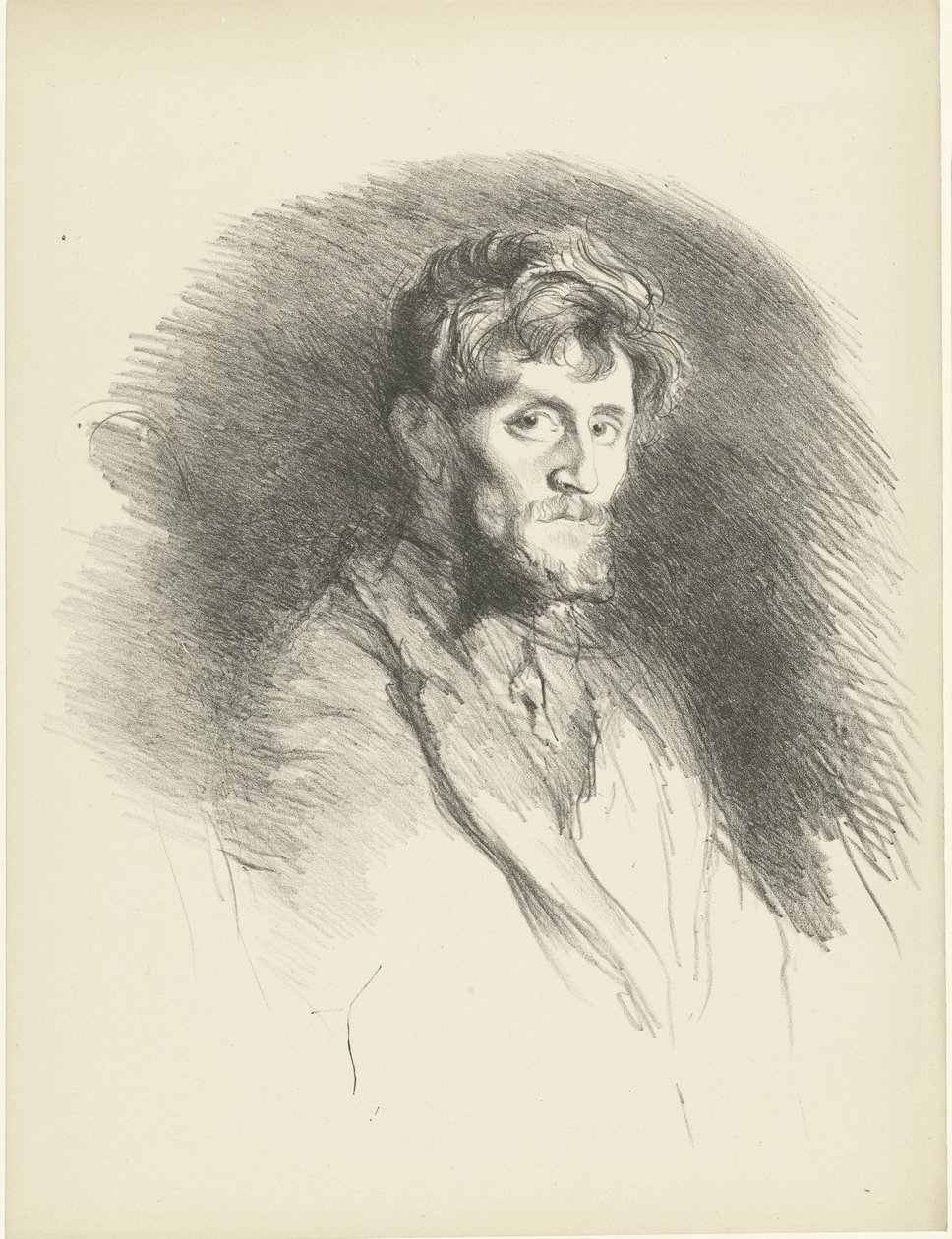 Portret van adam barard koyar Sakallı bir adamın portresi Deneme (dizi başlığı) by Henri de Groux